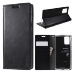 MERCURY GOOSPERY Blue Moon Stand Leather Mobile Phone Cover for Samsung Galaxy S20 Plus – Black