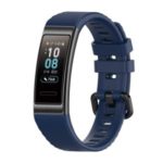 TPU Smart Bracelet Strap Replacement Band for Huawei Band 4 Pro – Dark Blue