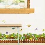 Removable Wall Decal Sticker Flowers and Butterflies DIY Wallpaper, Size: 50 x 70cm