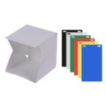 Portable DIY LED Studio Light Box Tent Kit Softbox 6500K + 6 Backdrops