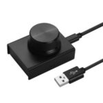 USB Volume Control Knob Computer Audio Volume Controller Support Mute Function with USB Cable
