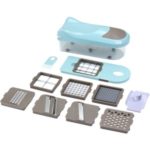 Multi-functional Manual Kitchen Slicer Vegetable Cutter with 8 Different Blades