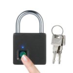 Smart Fingerprint Lock USB Rechargeable  10 Sets Fingerprints Anti-Theft Security Padlock with 2 Keys
