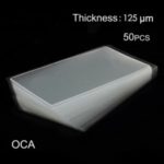 50PCS/Pack OCA Optical Clear Adhesive Double-side Sticker for Samsung Galaxy S6 G920 LCD Digitizer, Thickness: 0.125mm