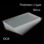50Pcs 0.175mm OCA Optical Clear Adhesive Sticker for Samsung Galaxy A30 A305 LCD Digitizer