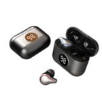 FMJ T60 TWS Touch Wireless Bluetooth 5.0 Headset – Metal Black