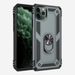 Hybrid PC TPU Kickstand Armor Phone Casing for iPhone 11 Pro Max 6.5-inch (2019) / XS Max 6.5 inch – Dark Green