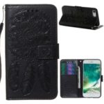 Imprinted Dream Catcher PU Leather Wallet Phone Case with Stand Shell for iPhone 8/7/6s/6 4.7-inch – Black