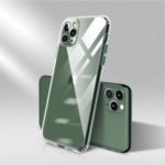 Clear Shockproof Soft TPU Phone Case for iPhone 11 Pro Max 6.5 inch – Green Button