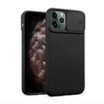Soft TPU Camera Slide Cover Phone Case for iPhone 11 Pro Max 6.5 inch – Black