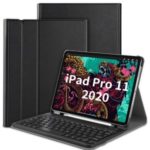 For Apple iPad Pro 11-inch (2020) Bluetooth Keyboard and Detachable Leather Cover – Black