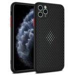 Hollow Mesh Heat Dissipation TPU Phone Case for iPhone 11 Pro Max – Black