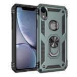 Hybrid PC TPU Armor Phone Cover with Kickstand for iPhone XR 6.1 inch – Green
