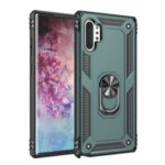 Hybrid PC TPU Kickstand Armor Phone Casing for Samsung Galaxy Note 10 Plus/Note 10 Plus 5G – Green