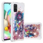 Liquid Glitter Powder Patterned Quicksand Shockproof TPU Case Covering for Samsung Galaxy A71 – Colorful Dream Catcher