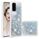 Dynamic Glitter Powder Sequins TPU Case for Samsung Galaxy S20 – Baby Blue