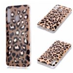Marble Pattern Rose Gold Electroplating IMD TPU Back Case for Samsung Galaxy A20/A30 – Leopard Texture