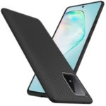 Jazz Series Twill Texture TPU Protection Case for Samsung Galaxy A91/S10 Lite/M80S – Black