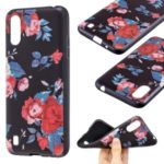 Pattern Printing Embossed TPU Back Case for Samsung Galaxy A01 – Vivid Flowers