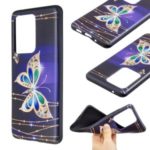 Pattern Printing Embossed TPU Shell Case for Samsung Galaxy S20 Ultra – Colorized Butterfly