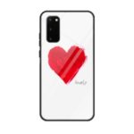 Pattern Printing Tempered Glass Hybrid Phone Case for Samsung Galaxy S20 Plus – JM-1101