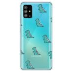 Cartoon Image Flexible TPU Cell Phone Cover for Samsung Galaxy S20 Plus – Cute Dinosaurs