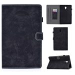 Imprint Elephant Pattern Leather Stand Tablet Cover for Samsung Galaxy Tab A 10.5 (2018) T590 T595 – Black