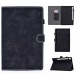 Imprinted Elephant Pattern Leather Stand Case for Samsung Galaxy Tab S6 T860 – Black