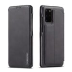 LC.IMEEKE Retro Style Leather Card Holder Case for Samsung Galaxy S20 Plus – Black