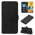 Classic Style Wallet Leather Stand Case for Samsung Galaxy M30s – Black