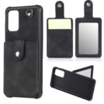 Stylish Drop-proof Phone Case with Mirror for Samsung Galaxy S20 Plus – Black