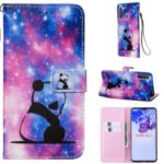 Pattern Printing Leather Wallet Stand Case for Samsung Galaxy A21 – Panda