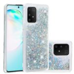Glitter Powder Quicksand TPU Phone Case for Samsung Galaxy A91/S10 Lite/M80S – Silver