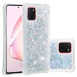 Dynamic Glitter Powder Heart Shaped Sequins TPU Shockproof Case for Samsung Galaxy A81/Note 10 Lite/M60s – Silver