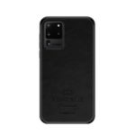PINWUYO Pin Rui Series Phone Cover PU Leather Coated PC + TPU Hybrid Shell for Samsung Galaxy S20 Ultra – Black