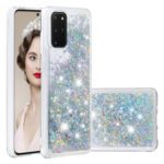 Glitter Powder Quicksand Soft TPU Phone Cover for Samsung Galaxy S20 Plus – Silver