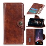 Wallet Stand Flip Leather Case Phone Cover for Samsung Galaxy A70e – Brown