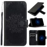 Imprint Kaleidoscope Wallet Stand Flip Leather Case for Samsung Galaxy S20 – Black