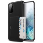 DUX DUCIS Pocard Series PU Leather + TPU Phone Case for Samsung Galaxy S20 Plus – Black