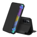 DUX DUCIS Skin X Series Leather Magnetic Flip Cover with Card Holder for Samsung Galaxy A51 – Black