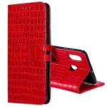 Crocodile Texture Leather Wallet Case for Samsung Galaxy A70e – Red