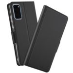 Magnetic PU Leather Flip Phone Case with Card Slots for Samsung Galaxy S20 – Black