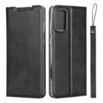PU Leather Stand Case with Card Slot for Samsung Galaxy S20 Plus – Black