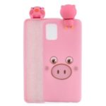 3D Doll Decor Soft TPU Phone Shell for Samsung Galaxy A81 – Pig