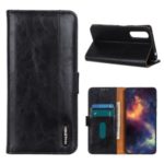 PU Leather Wallet Stand Cell Phone Case for Samsung Galaxy Xcover Pro – Black