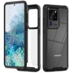 PC Frame TPU Bumper Acrylic Back Hybrid Phone Shell Covering for Samsung Galaxy S20 ultra – Black