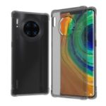 LEEU DESIGN Air Cushion Shockproof TPU Case with Voice Conversion Jack for Huawei Mate 30 – Transparent Black