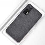 Cloth Texture PC + TPU Combo Phone Case for Huawei P40 – Grey