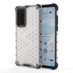 Honeycomb Surface Shock-proof TPU + PC Phone Case for Huawei P40 – White