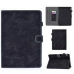 Imprint Elephant Card Slots Leather Stand Tablet Protective Case for Huawei MediaPad T5 10 – Black